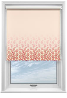 Petal & Block Paisley Mist, Sunset - Twist & Fit Roller Blind